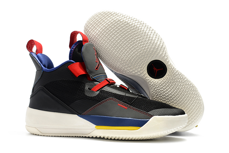 Air Jordan 33 Black Red Blue Shoes - Click Image to Close